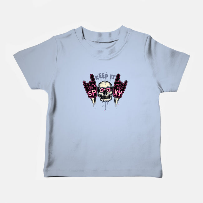 Keep It Spooky-Baby-Basic-Tee-glitchygorilla