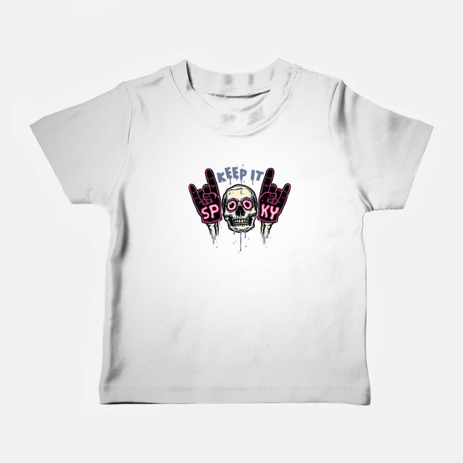 Keep It Spooky-Baby-Basic-Tee-glitchygorilla