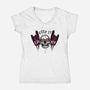 Keep It Spooky-Womens-V-Neck-Tee-glitchygorilla