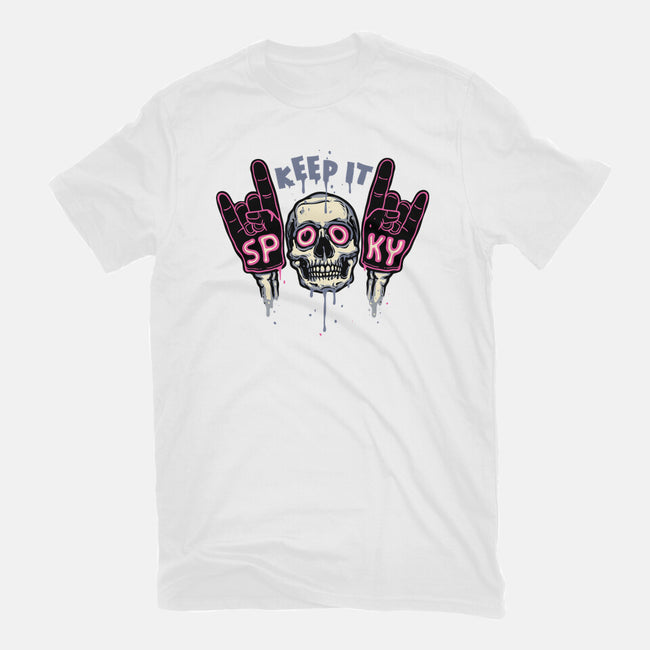 Keep It Spooky-Womens-Fitted-Tee-glitchygorilla