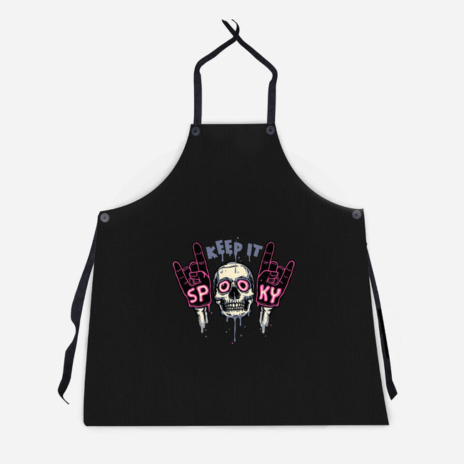 Keep It Spooky-Unisex-Kitchen-Apron-glitchygorilla