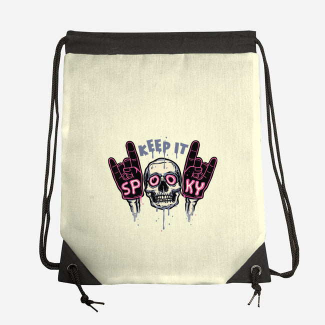 Keep It Spooky-None-Drawstring-Bag-glitchygorilla
