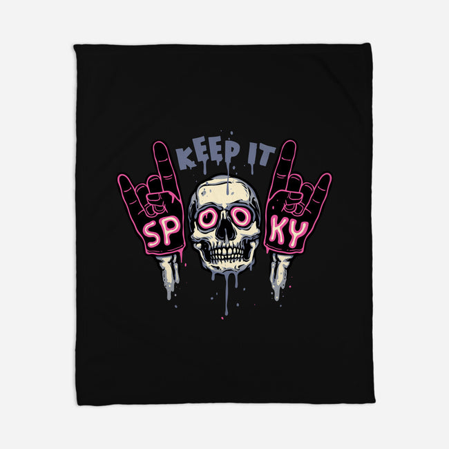 Keep It Spooky-None-Fleece-Blanket-glitchygorilla