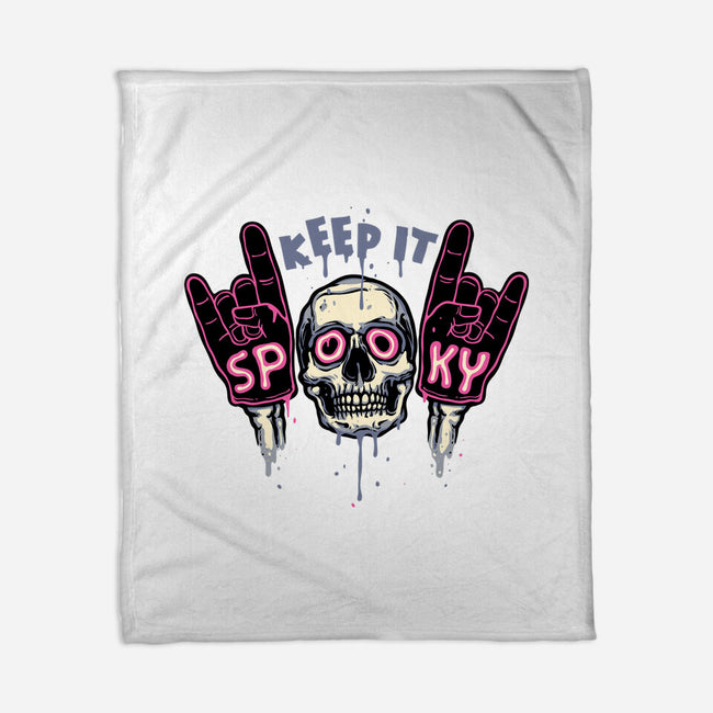 Keep It Spooky-None-Fleece-Blanket-glitchygorilla