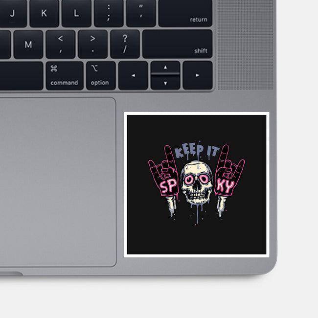 Keep It Spooky-None-Glossy-Sticker-glitchygorilla