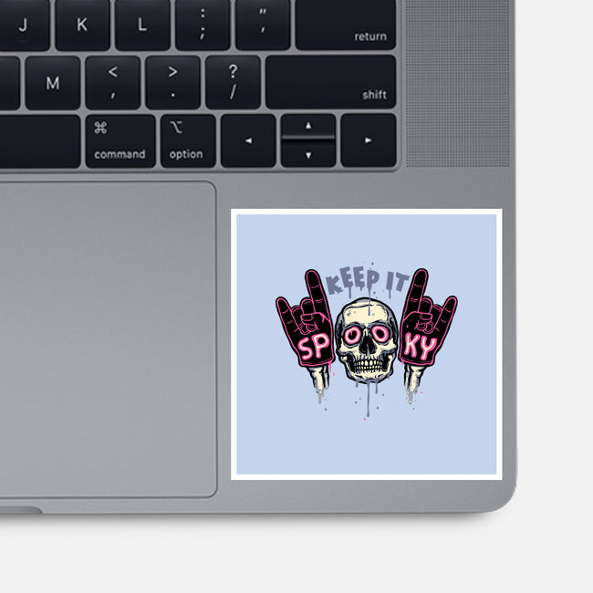 Keep It Spooky-None-Glossy-Sticker-glitchygorilla