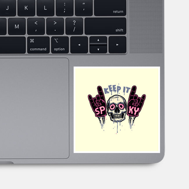 Keep It Spooky-None-Glossy-Sticker-glitchygorilla