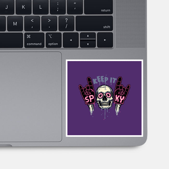 Keep It Spooky-None-Glossy-Sticker-glitchygorilla