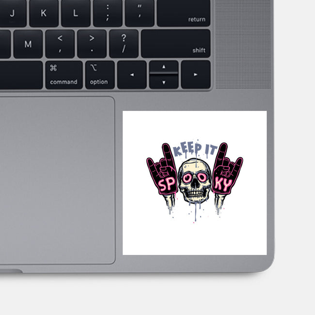 Keep It Spooky-None-Glossy-Sticker-glitchygorilla