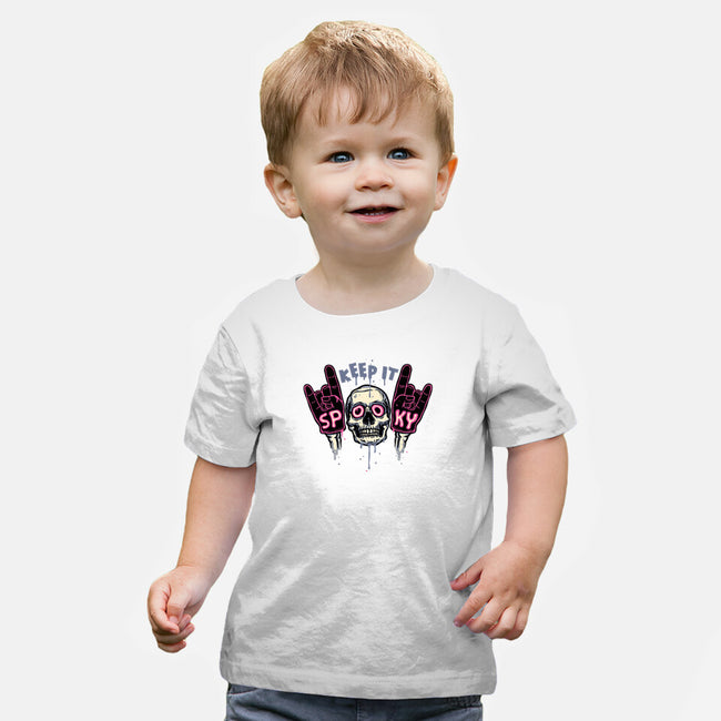 Keep It Spooky-Baby-Basic-Tee-glitchygorilla