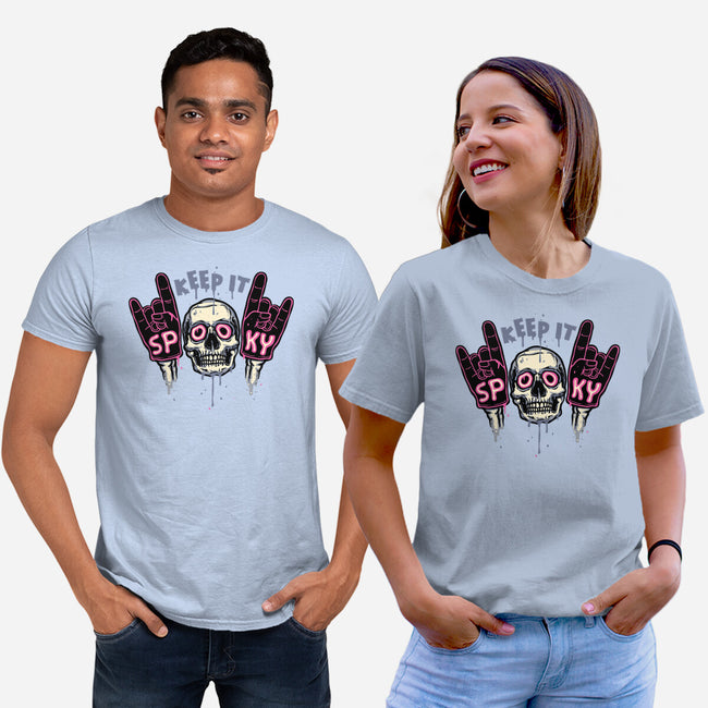 Keep It Spooky-Unisex-Basic-Tee-glitchygorilla