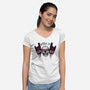 Keep It Spooky-Womens-V-Neck-Tee-glitchygorilla