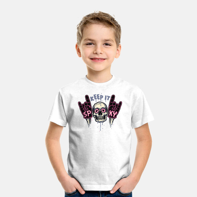 Keep It Spooky-Youth-Basic-Tee-glitchygorilla