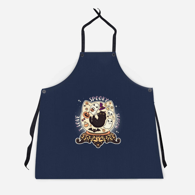 I Love Spooky Season-Unisex-Kitchen-Apron-Freecheese