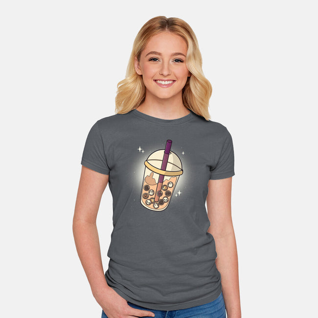 Bubble Halloween-Womens-Fitted-Tee-Freecheese