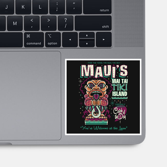 Maui's Mai Tai Tiki-None-Glossy-Sticker-Nemons