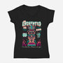 Enchanted Tiki-Womens-V-Neck-Tee-Nemons