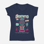 Enchanted Tiki-Womens-V-Neck-Tee-Nemons