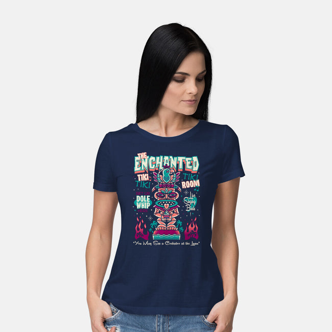 Enchanted Tiki-Womens-Basic-Tee-Nemons