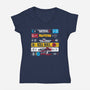 VHS Pulp-Womens-V-Neck-Tee-Nemons