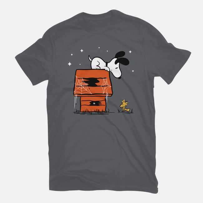 Haunted Doghouse-Womens-Fitted-Tee-damglynn