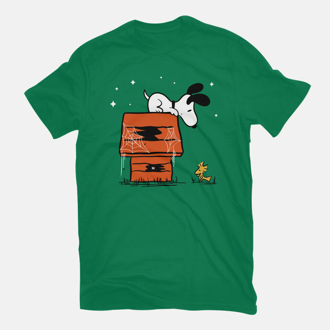 Haunted Doghouse-Womens-Fitted-Tee-damglynn