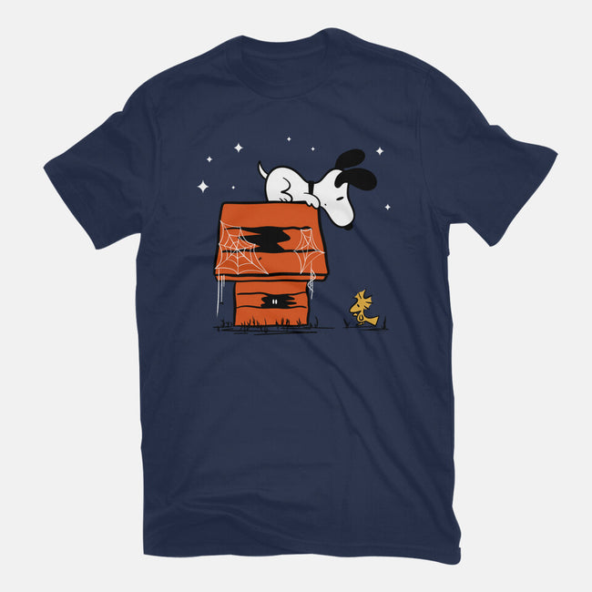 Haunted Doghouse-Womens-Fitted-Tee-damglynn