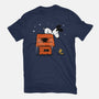 Haunted Doghouse-Womens-Fitted-Tee-damglynn