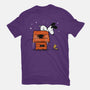 Haunted Doghouse-Womens-Basic-Tee-damglynn