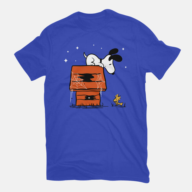 Haunted Doghouse-Mens-Heavyweight-Tee-damglynn