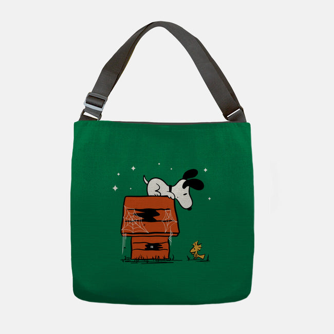 Haunted Doghouse-None-Adjustable Tote-Bag-damglynn