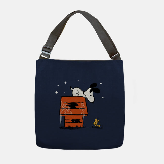 Haunted Doghouse-None-Adjustable Tote-Bag-damglynn