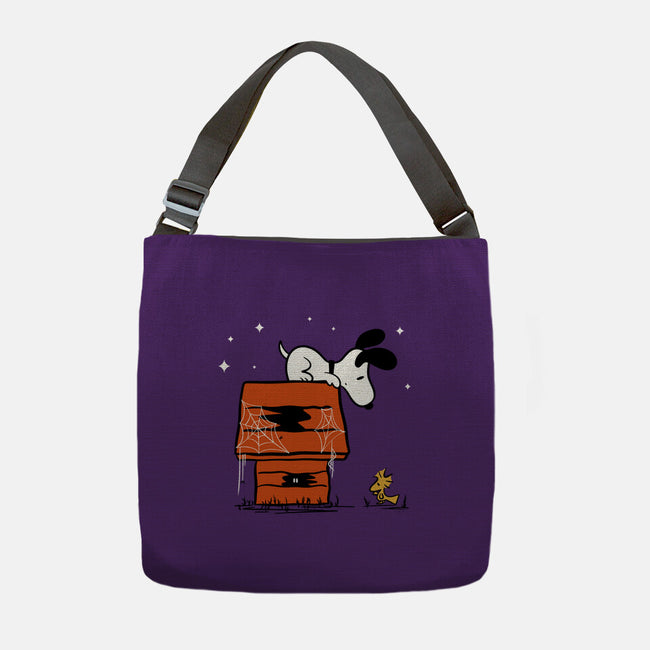 Haunted Doghouse-None-Adjustable Tote-Bag-damglynn
