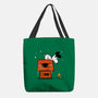 Haunted Doghouse-None-Basic Tote-Bag-damglynn