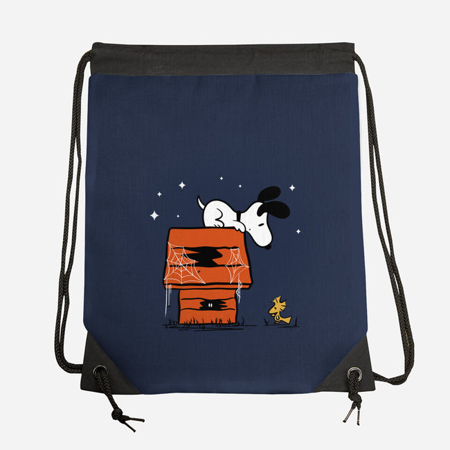 Haunted Doghouse-None-Drawstring-Bag-damglynn