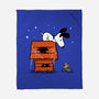 Haunted Doghouse-None-Fleece-Blanket-damglynn