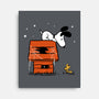 Haunted Doghouse-None-Stretched-Canvas-damglynn