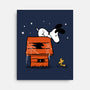 Haunted Doghouse-None-Stretched-Canvas-damglynn