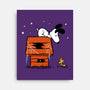 Haunted Doghouse-None-Stretched-Canvas-damglynn