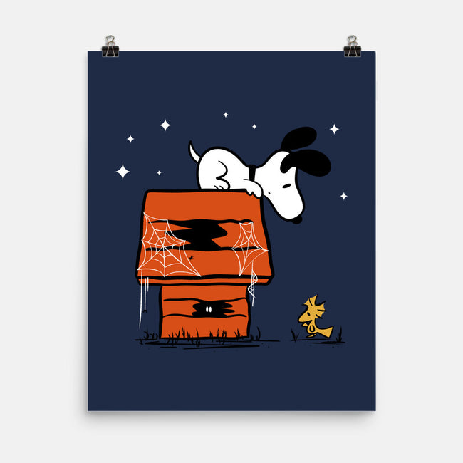 Haunted Doghouse-None-Matte-Poster-damglynn