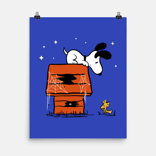 Haunted Doghouse-None-Matte-Poster-damglynn