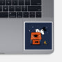 Haunted Doghouse-None-Glossy-Sticker-damglynn