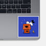 Haunted Doghouse-None-Glossy-Sticker-damglynn