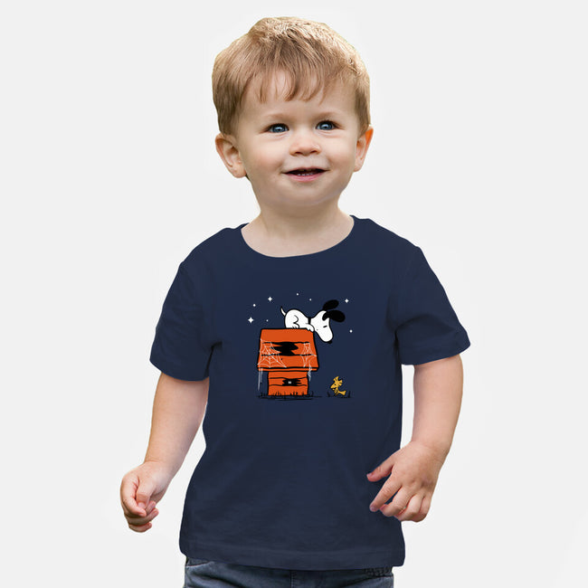 Haunted Doghouse-Baby-Basic-Tee-damglynn