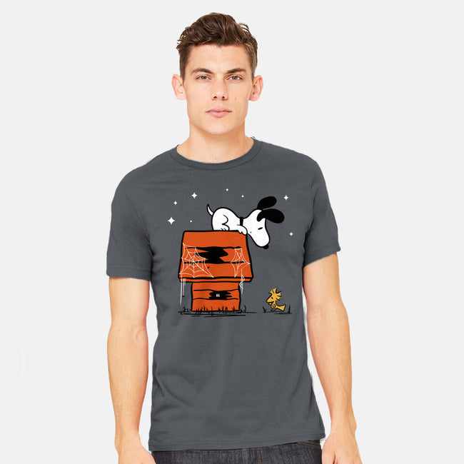 Haunted Doghouse-Mens-Heavyweight-Tee-damglynn