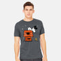 Haunted Doghouse-Mens-Heavyweight-Tee-damglynn