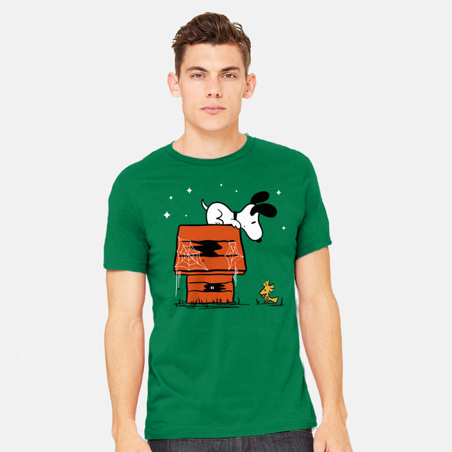 Haunted Doghouse-Mens-Heavyweight-Tee-damglynn