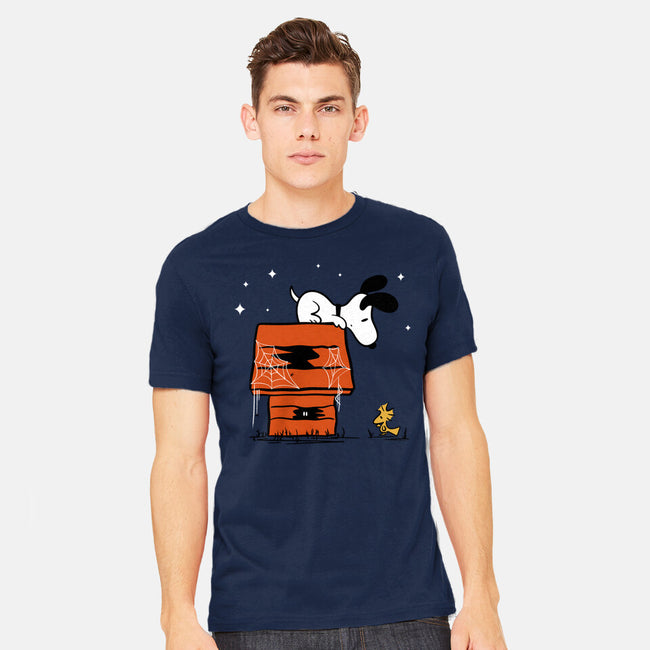 Haunted Doghouse-Mens-Heavyweight-Tee-damglynn