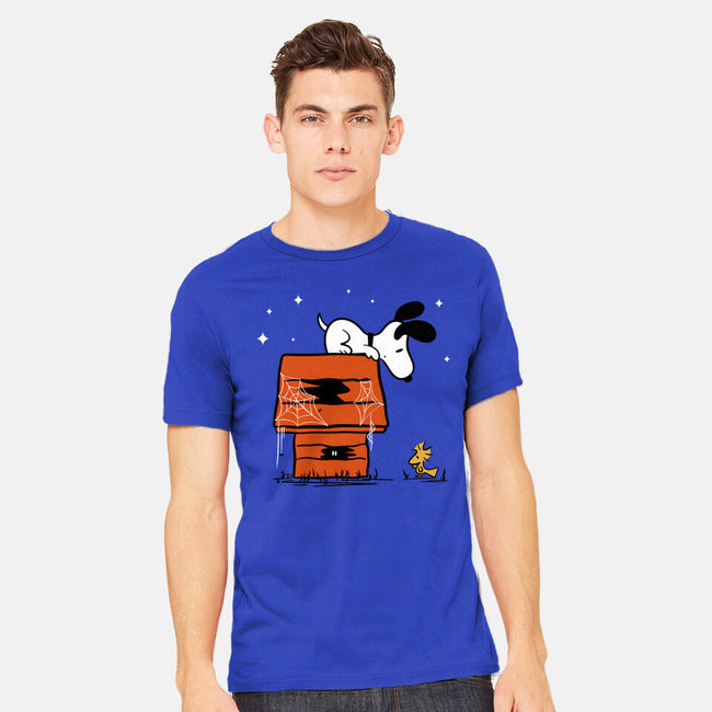 Haunted Doghouse-Mens-Heavyweight-Tee-damglynn