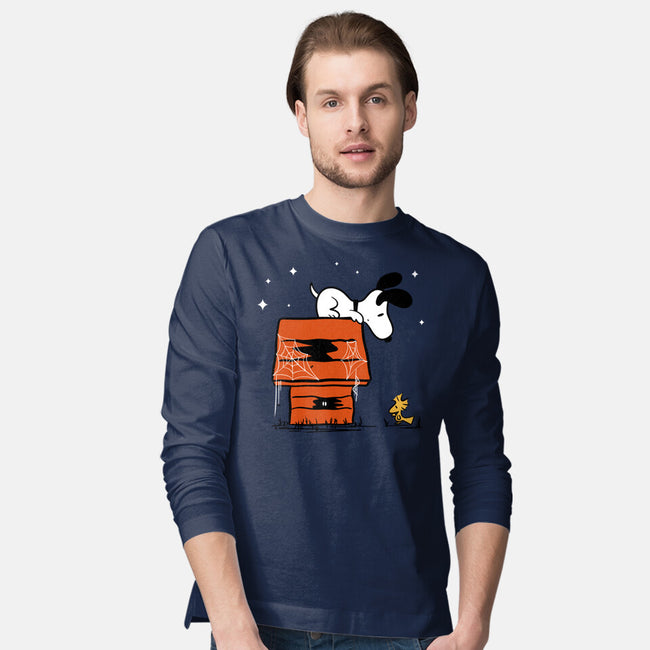 Haunted Doghouse-Mens-Long Sleeved-Tee-damglynn